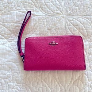 Coach, zip around wallet